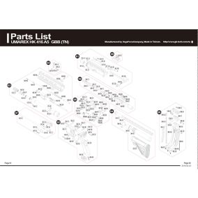 Pièce détachée Umarex réf. 2.6384.70.02 Hausse HK416 A5