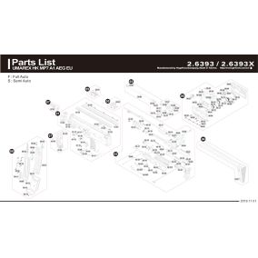 Pièce détachée Umarex réf. 2.6393.40.02.1 Tappet plate HK MP7 A1