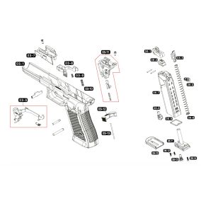 Pi&egrave;ce d&eacute;tach&eacute;e Umarex R&eacute;f. 82.60.0028 Ressort chargeur Glock