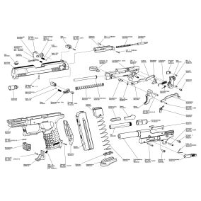 Pièce détachée Umarex réf. 308.20.39.1 Ressort arretoir culasse Walther P22
