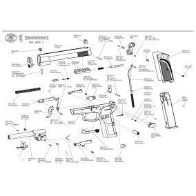 Pièce détachée Umarex ref. 318.203.12.0 Arretoir culasse Browning GPDA9