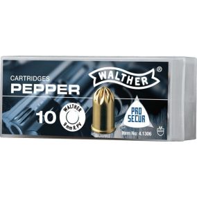 Cartouches au Gaz Poivre cal. 9mm RK Revolver x 10 Walther