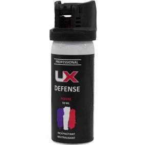 Bombe lacrymogène gel poivre UX Pro 50ml