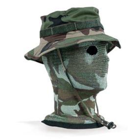 Cagoule filet camouflage