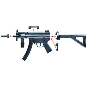 Pistolet mitrailleur HK MP5 K-PDW cal. 4,5mm BB blowback 3,94 joules