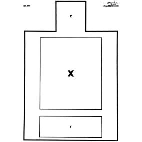 Cible M1 pour tir IST/C NTTC 50x70 carton