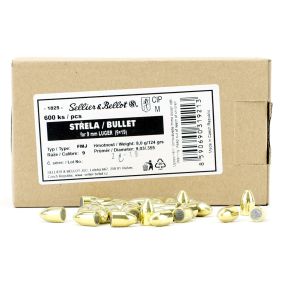 Ogives 9mm Luger 124 gr FMJ x 600 Sellier & Bellot