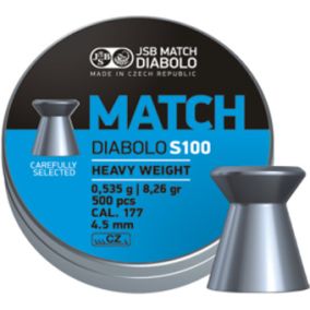 Plombs JSB Blue Match Diabolo S100 4,5mm x 500 armes a air comprimé