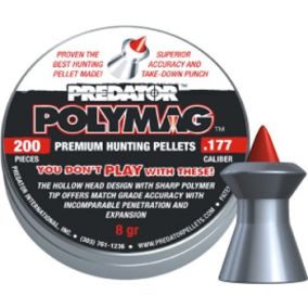 Plombs JSB Predator Polymag 4.5mm x 200 creux avec pointe de polymère