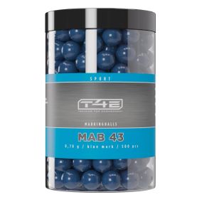 Balles peinture bleue Umarex T4E MAB43 cal.43 x 500