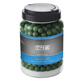 Balles peinture verte Umarex T4E MB43 cal.43 x 500