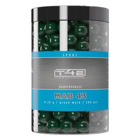 Balles peinture verte Umarex T4E MB43 cal.43 x 500