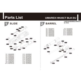 Pièce détachée Umarex réf. 2.6335.60.03 Soupape de remplissage HK45 CT