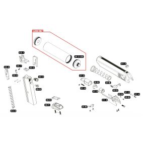 Pièce détachée Umarex réf. 82.90.0001 Filetage entre silencieux PPK/S airsoft