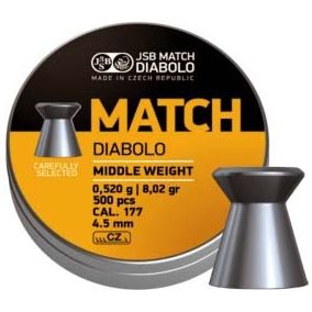 Plombs JSB Match Diabolo Middle 4.5mm x500 plats de qualité supérieure
