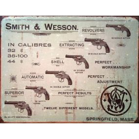 Plaque Smith & Wesson "Revolvers"
