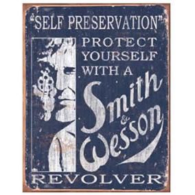Plaque Smith & Wesson "Self Preservation"