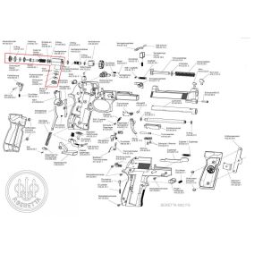Valve complète pistolet Beretta 92FS 4,5mm