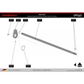 Pièce détachée Umarex ref. 465.550.03.2 Joint Walther Maximathor