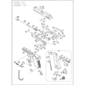 Pièce détachée Umarex ref. 5.8100.60.02 Soupape HK USP