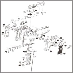 Pièce détachée Umarex réf. 5.8181.40.5 Relais détente Beretta 84FS
