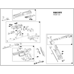 Pièce détachée Umarex ref. 5.8344.60.08 Valve assemblée VP9