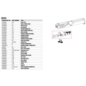 Pièce détachée Umarex réf. 81.40.0007 Piston Glock airgun