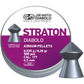 Plombs JSB Straton 4.5mm x 500 pointus pour un maximum de pénétration