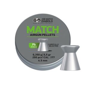 Plombs JSB Match 4.5mm x200 sans plomb