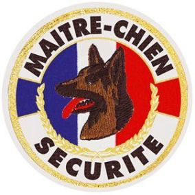 Ecusson rond "Maitre chien berger"