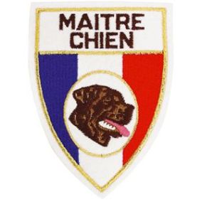 Ecusson "Maitre chien Rottweiler"