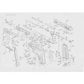 Pièce détachée Umarex ref. 5.8064.60.01 Cadre de perforation CP99 Compact