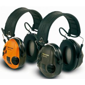 Casque de protection électronique 3M Peltor Sporttac - Coquilles vertes/oranges