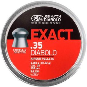 Plombs JSB Exact .35 9mm x 100 le plus gros calibre pour armes airgun