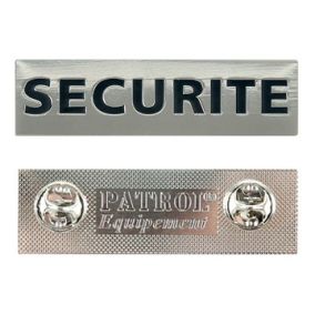 Plaque metal SECURITE
